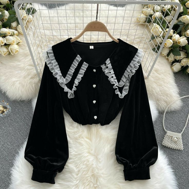 black stylish top